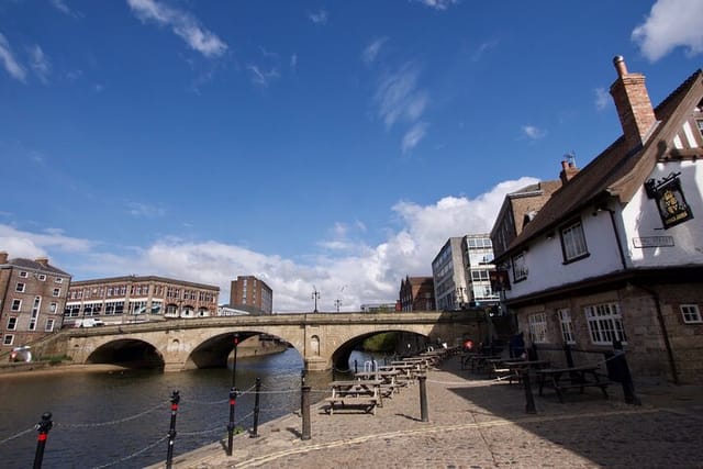 River Ouse at King's Staith, York.